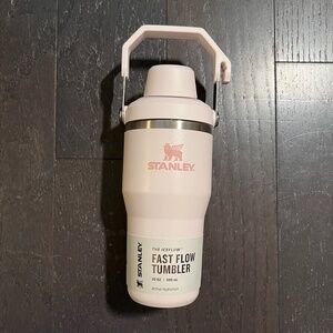 NEW Stanley IceFlow Fast Flow pink Tumbler with Handle 20 oz Twist On Angled